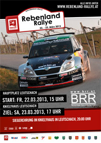 Plakat der Rebenland-Rallye 2013