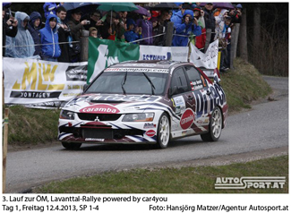 Beppo Harrach besiegt Raimund Baumschlager souverän bei Lavanttal-Rallye - Foto: Hansjörg MAtzer/Agentur Autosport.at