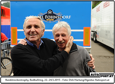 Franz Wöss kann mit der Saison 2015 sehr zufrieden sein - hier mit Walter Penker (li.) - Foto: Dirk Hartung/Agentur Autosport.at