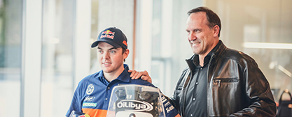 Matthias Walkner und Heinz Kinigadner