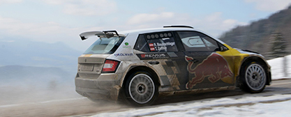 Raimund Baumschlager testet für die Rebenland Rallye - Foto: BRR