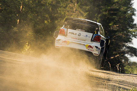 WRC 2016, Shakedown Finnland, Sebastian Ogier<br>Foto: VW-Motorspaort