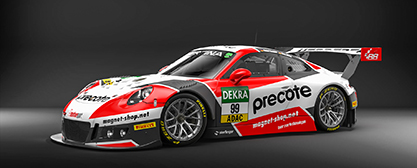 Der 2017er Precote Herberth Motorsport Porsche 911<br>Foto: ADAC Motorsport