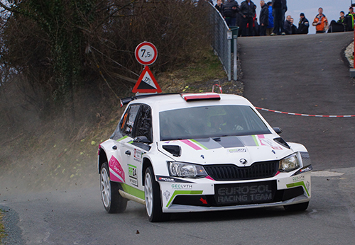 Aigner/Minor - Der Kampf des Skoda Fabia R5 gegen die WRC geht im Lavanttal weiter<br>Foto: Werner Schneider/Agentur Autosport.at