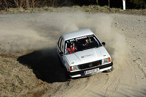 Bei der Rebenland-Rallye begeisterten Gert Göberndorfer und Monika Graber mit ihrem Opel Ascona B Sport - Kommt es bei der Lavanttal Rallye wieder zum Duell mit Kris Rosenberger ?