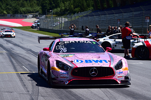 Pilotiert wird der Pink Panther von BWT Mücke Motorsport in der VLN von Christian Hohenadel und DTM-Star Edoardo Mortara