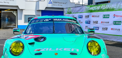 #33 Falken Porsche - technische Abnahme 24h-Qualifikationsrennen 2021