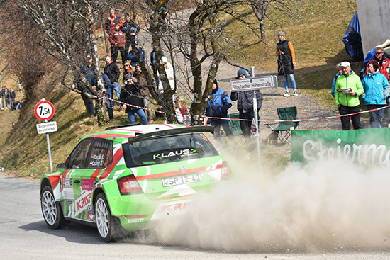 Kristof Klausz 2. Platz Gesamt bei Rebenland Rallye und Sieger in der Mitropacup Wertung